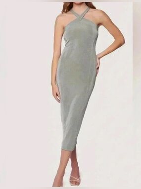 Lost + Wander Wild Sage Midi Dress